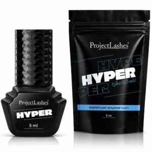 Klej do przedłużania rzęs ProjectLashes HYPER 5ml mega mocny szybki 0,5 sek
