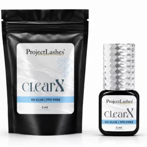 Klej do przedłużania rzęs UV LED ProjectLashes ClearX przeźroczysty 5ml bez TPO